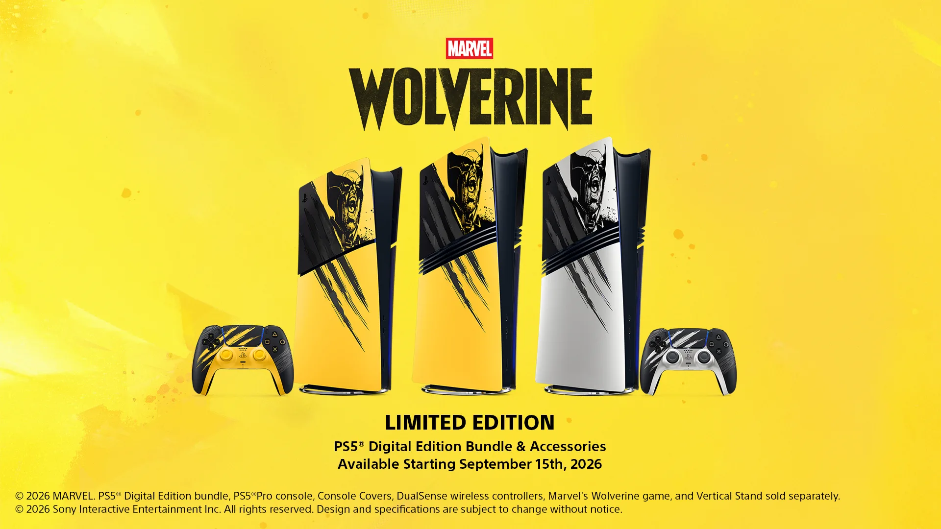 PlayStation Reveals Marvel’s Wolverine Limited Edition PS5 Console and Accessories