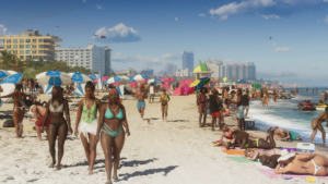 New GTA 6 Gameplay Leak Shows an Extremely Crowded Beach Filled With NPCs